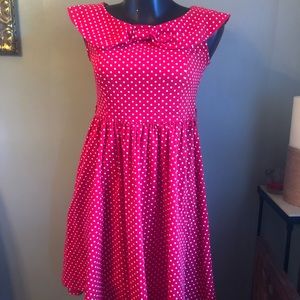 Lindy Bop Polka dotted Women’s dress